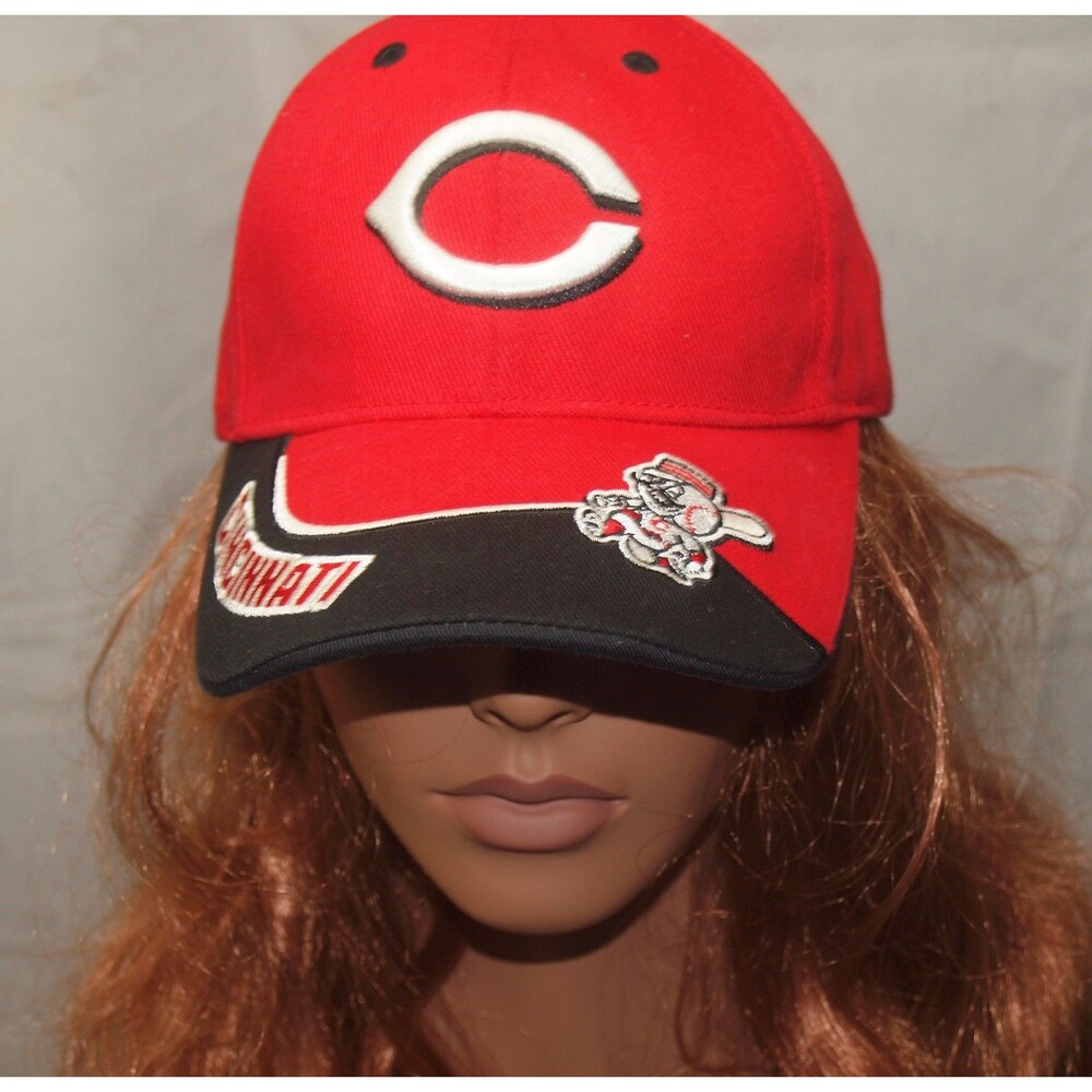 Reds Baseball Cap Adjustable Red MLB Hat Fan Favorite Rare Style Hat Cap Unisex